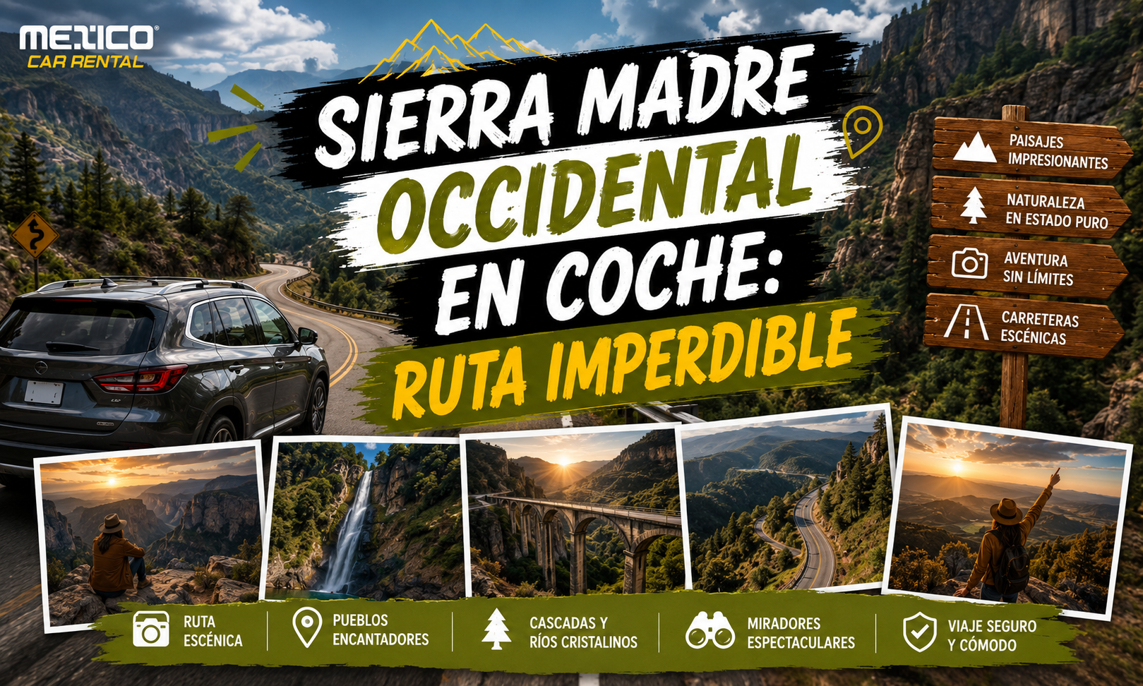 Sierra Madre Occidental en coche: ruta imperdible