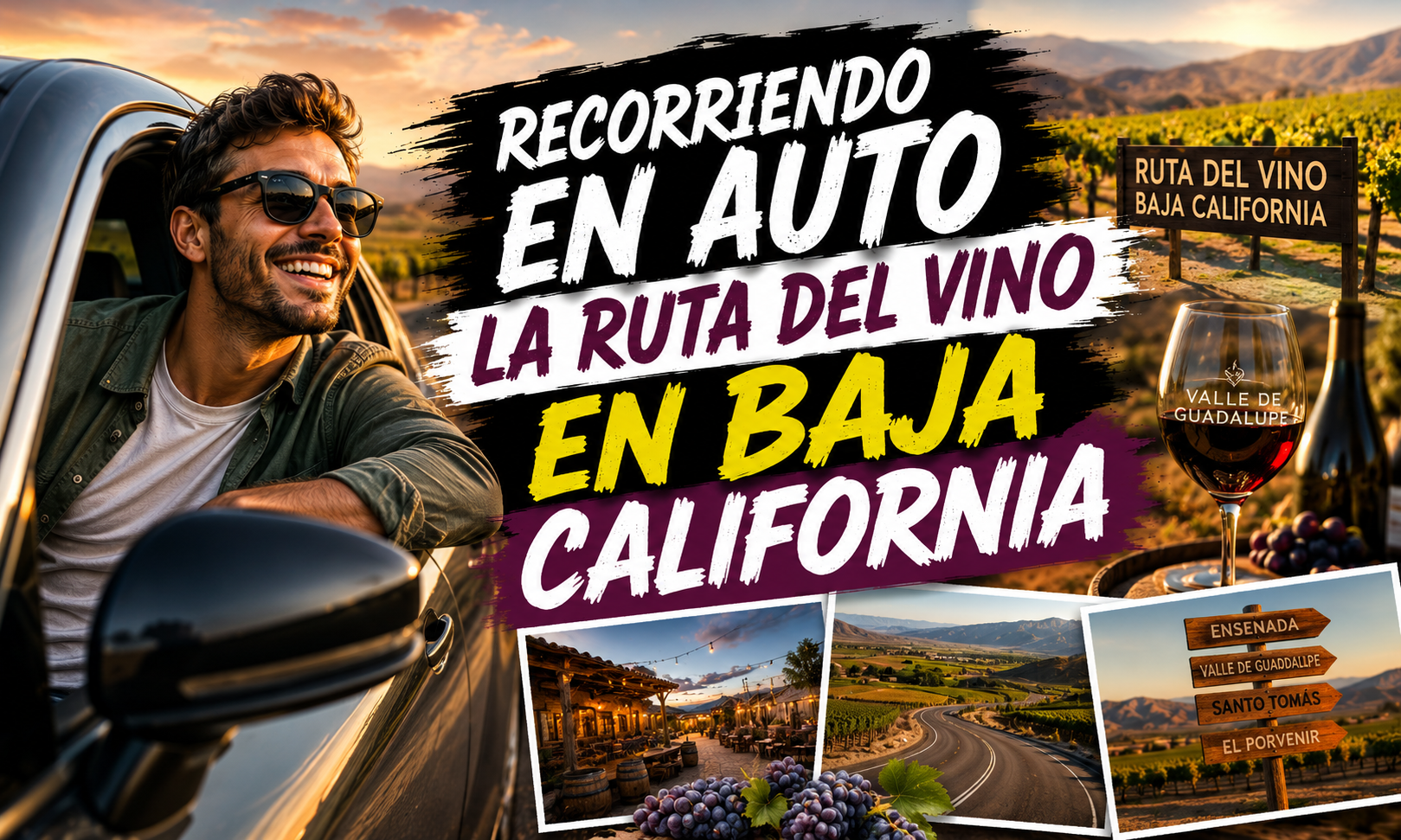 Recorriendo en Auto la Ruta del Vino en Baja California